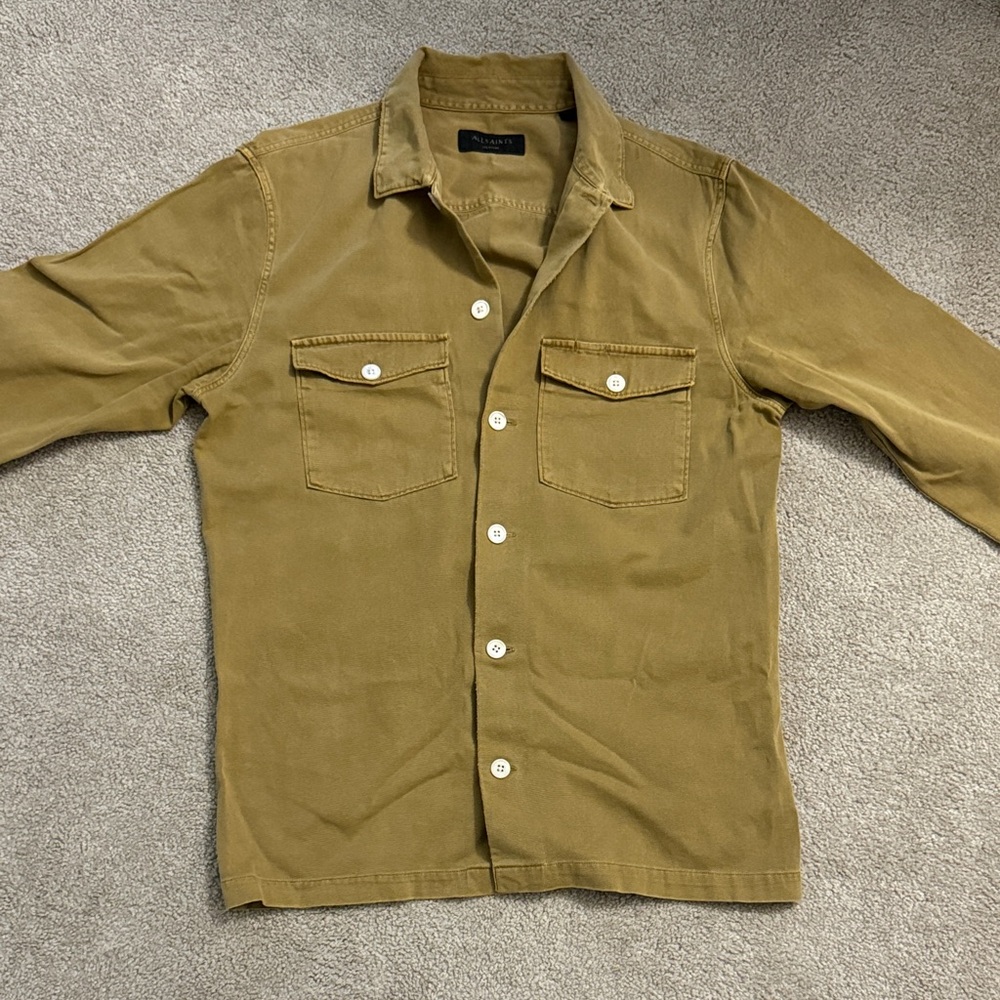 All Saints Tan Shirt Jacket